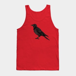 Raven Creepy Crow Bright Gothic Art Tank Top